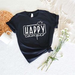 happy camper shirt,cute hiking shirt,camping sweatshirt,adventure sweatshirt,family camping shirt,camping couple shirt,u
