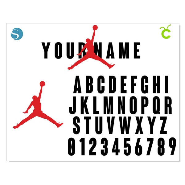 Basketball Jordan Lettering Jordan Logo Name