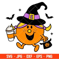 little miss pumpkin queen svg, halloween svg, spooky season svg, trick or treat svg, cricut, silhouette vector cut file
