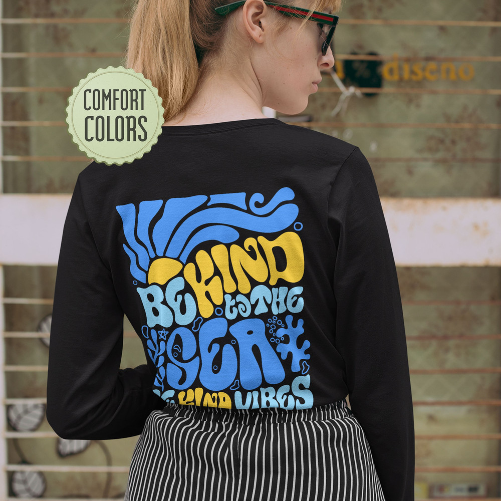 Be Kind To The Sea Comfort Colors Shirt, Beach Shirt, Summer Holiday Tee, Beach Vacation Shirt, Ocean Beach Surf T-Shirt, Trendy VSCO - 3.jpg