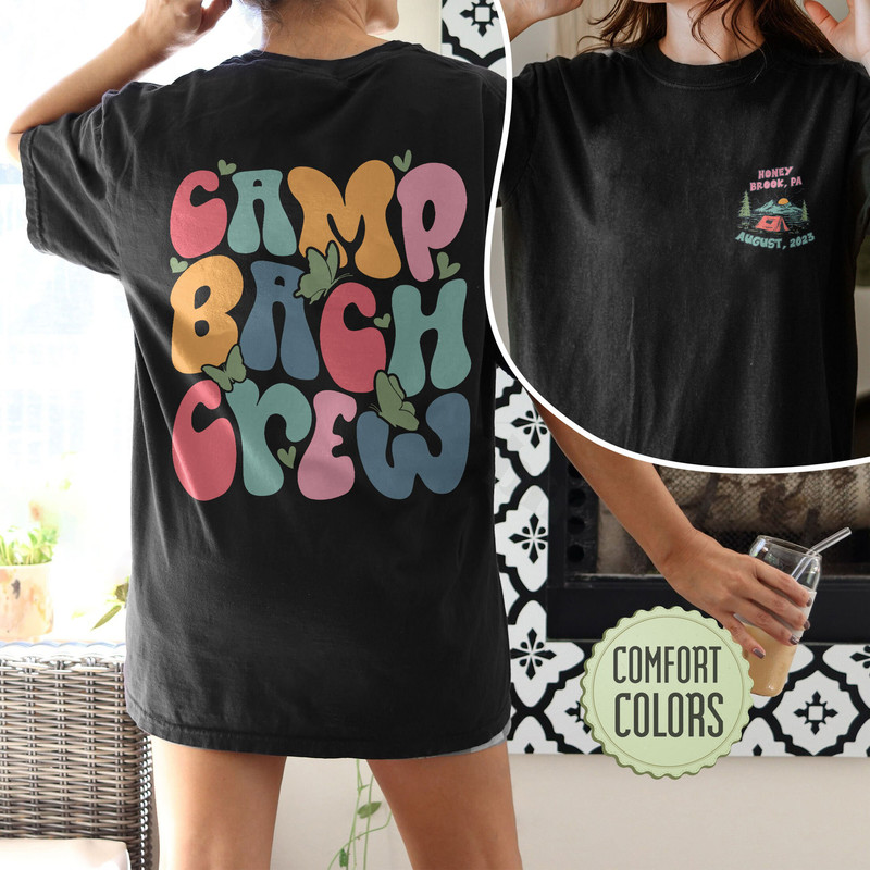 Camp Bachelorette Comfort Colors Shirt, Camp Bach Crew, Camping Bachelorette Party, Custom Name Bride Shirt, Retro Bride Shirt - 3.jpg