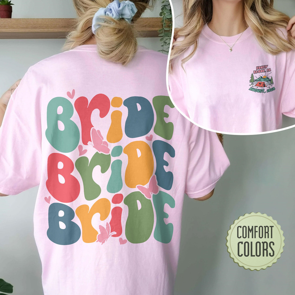 Camp Bachelorette Comfort Colors Shirt, Camp Bach Crew, Camping Bachelorette Party, Custom Name Bride Shirt, Retro Bride Shirt - 4.jpg