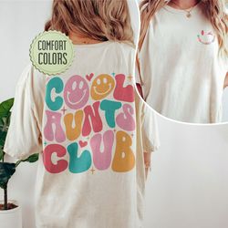 cool aunts club comfort color shirt, aunt shirt, aunt gift, aunt birthday gift, siste