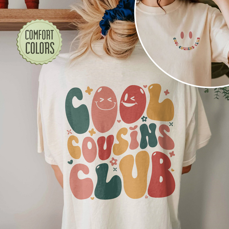 Cool Cousins Club Comfort Colors Shirt, Big Cousin Shirt, Matching Cousin Shirts, Family Shirts, Pregnancy Announcement, Cousin Crew Tee - 1.jpg