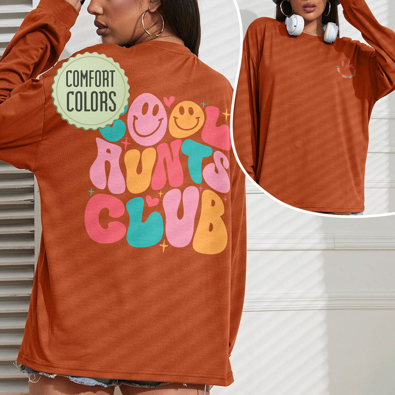 Cool Aunts Club Comfort Color Shirt, Aunt Shirt, Aunt Gift, Aunt Birthday Gift, Sister Gifts, Auntie Shirt, Cool Aunt Comfort Color - 4.jpg