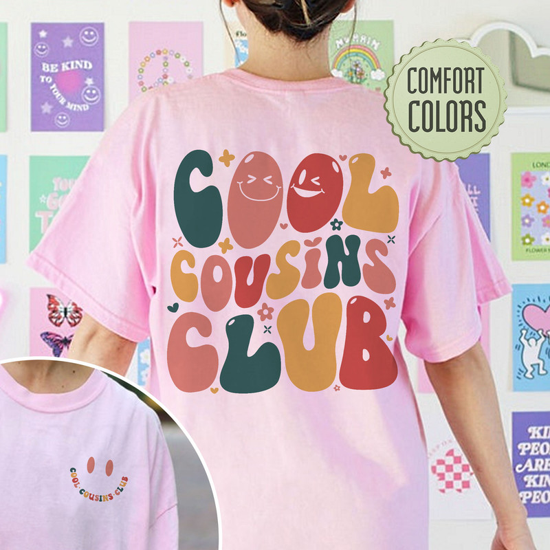 Cool Cousins Club Comfort Colors Shirt, Big Cousin Shirt, Matching Cousin Shirts, Family Shirts, Pregnancy Announcement, Cousin Crew Tee - 3.jpg