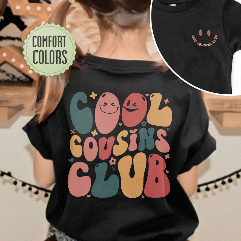 Cool Cousins Club Comfort Colors Shirt, Big Cousin Shirt, Matching Cousin Shirts, Family Shirts, Pregnancy Announcement, Cousin Crew Tee - 4.jpg