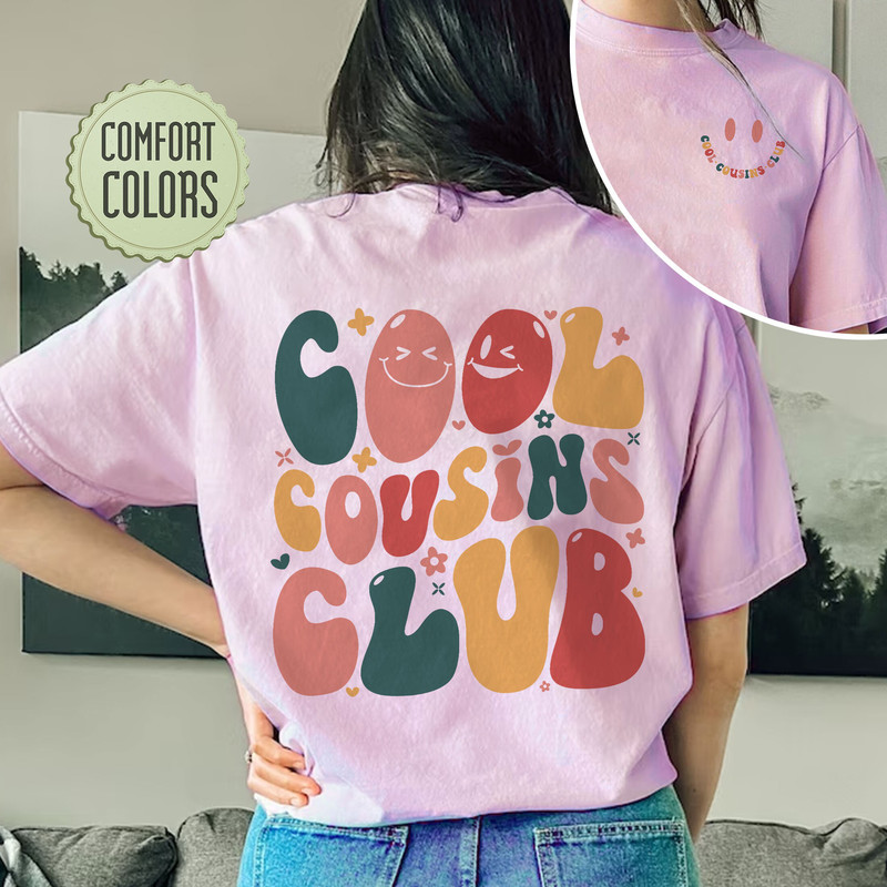 Cool Cousins Club Comfort Colors Shirt, Big Cousin Shirt, Matching Cousin Shirts, Family Shirts, Pregnancy Announcement, Cousin Crew Tee - 7.jpg