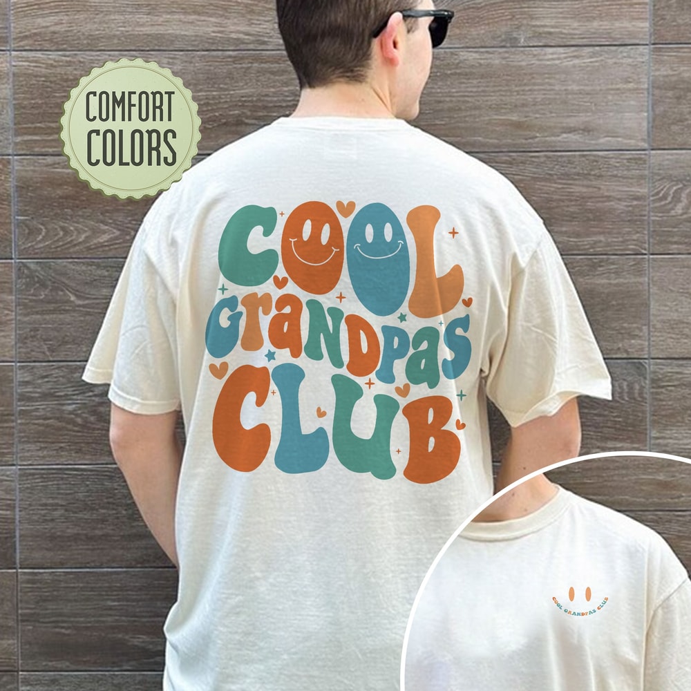 Cool Grandpas Club Comfort Colors Shirt, Fatherās Day Shirt, Grandpa Shirt Gift, Dad Shirt, Grandpa Gift, New Grandpa Gift Ideas - 1.jpg
