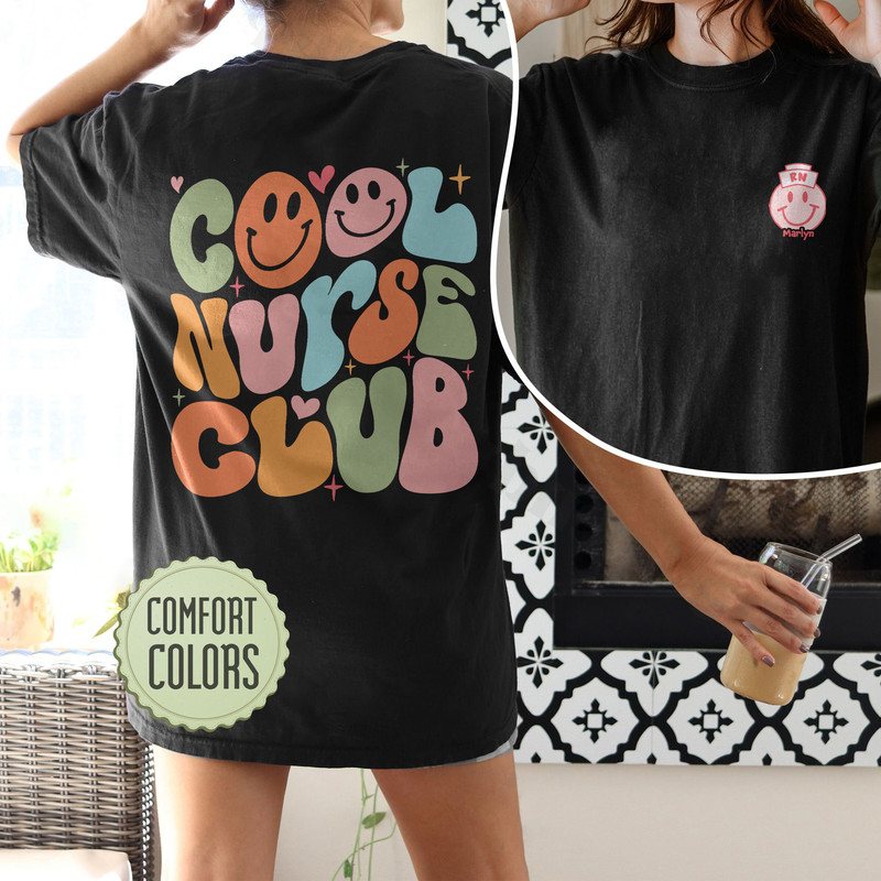 Cool Nurse Club Comfort Colors Shirt, Nurses Comfort Colors , Groovy Nurse Shirt, Registered Nurse Tee, Nurse Gift, Nursing Tshirt - 7.jpg