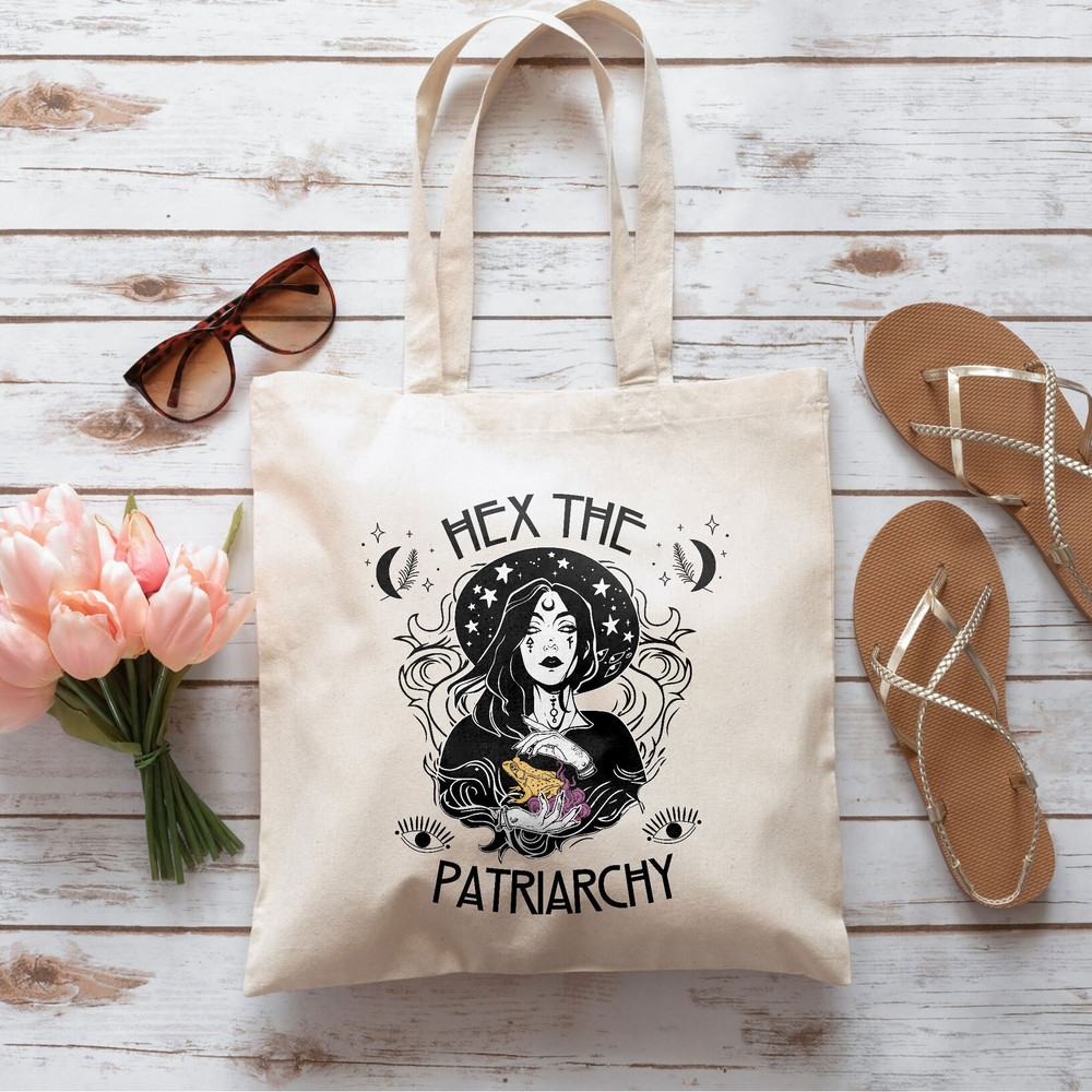 Feminist Tote Bag, Trendy Canvas Tote Bag, Gift For Girl, Aesthetic Tote Bag, School Bag, Vintage Bag, Reusable Tote - 6.jpg