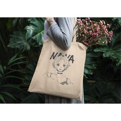 nana osaki tote bag, nana tote bag, yazawa tote bag, anime tote bag, aesthetic tote bag, black stones bag, artsy tote ba