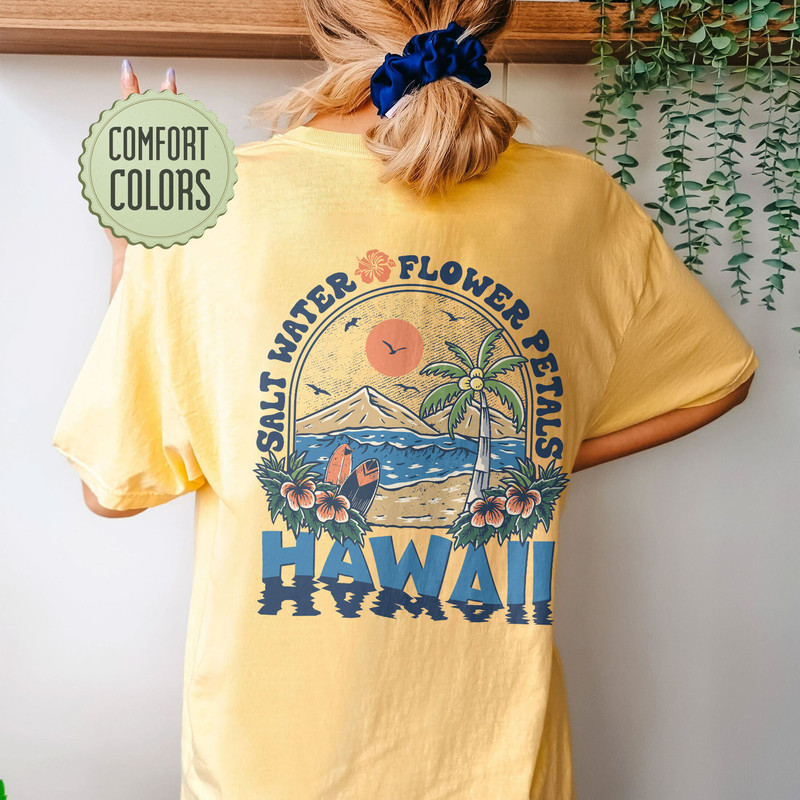 Hawaii Beach Comfort Colors Shirt, Ocean Beach Shirt, Coconut Girl Aesthetic Shirt, Summer Vibes Clothes, Siesta Beachy Shirt, Beach Shirt - 4.jpg