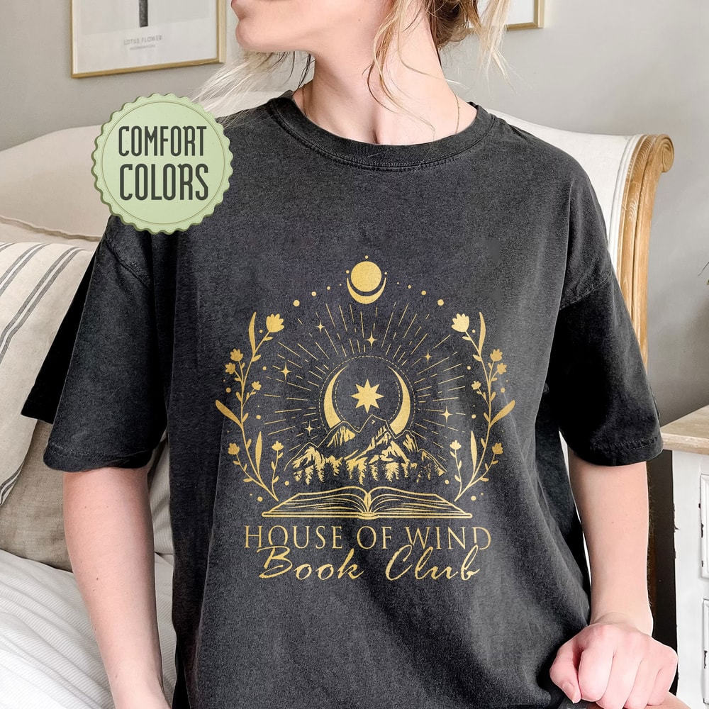 House Of Wind Book Club Comfort Colors Shirt, Acotar Shirt, SJM Merch, Velaris Shirt, The Night Court Symbol, Acowar Acotar Merch - 1.jpg