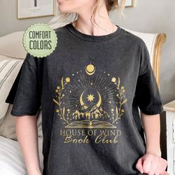 house of wind book club comfort colors shirt, acotar shirt, sjm merch, velaris shirt,