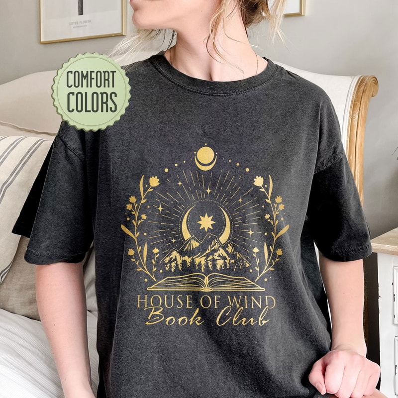 House Of Wind Book Club Comfort Colors Shirt, Acotar Shirt, SJM Merch, Velaris Shirt, The Night Court Symbol, Acowar Acotar Merch - 1.jpg