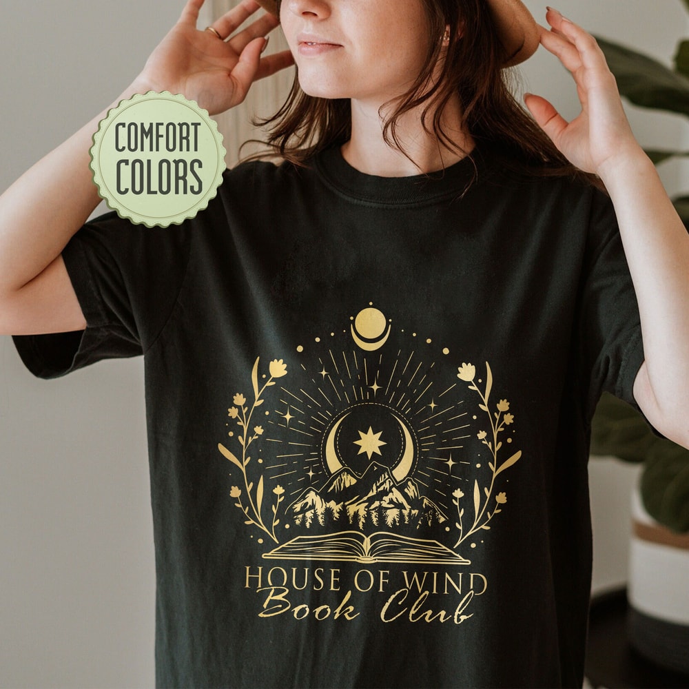 House Of Wind Book Club Comfort Colors Shirt, Acotar Shirt, SJM Merch, Velaris Shirt, The Night Court Symbol, Acowar Acotar Merch - 4.jpg