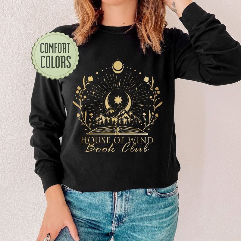 House Of Wind Book Club Comfort Colors Shirt, Acotar Shirt, SJM Merch, Velaris Shirt, The Night Court Symbol, Acowar Acotar Merch - 7.jpg