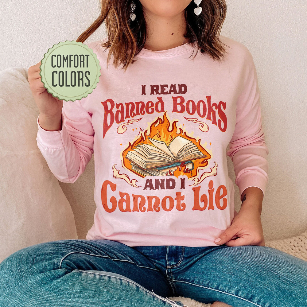 I Read Banned Books Comfort Colors Shirt, Reading Books T-shirt, Banned Books Tshirt, Ban Bigots Not Books Shirt, Book Lover Gift - 3.jpg