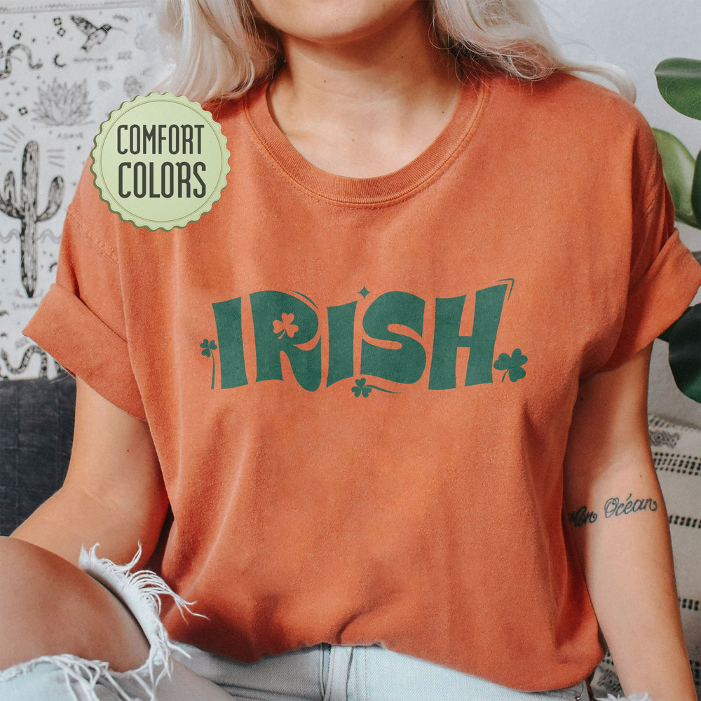 Irish Comfort Colors Shirt, Irish Crewneck, St Patricks Day Shirt, Saint Patricks Day Shirt, Womens St Patricks Day Shirt - 4.jpg