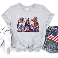 4th of july gnomes shirt, 4th of july gift, independence day gift, 4th of july shirt,