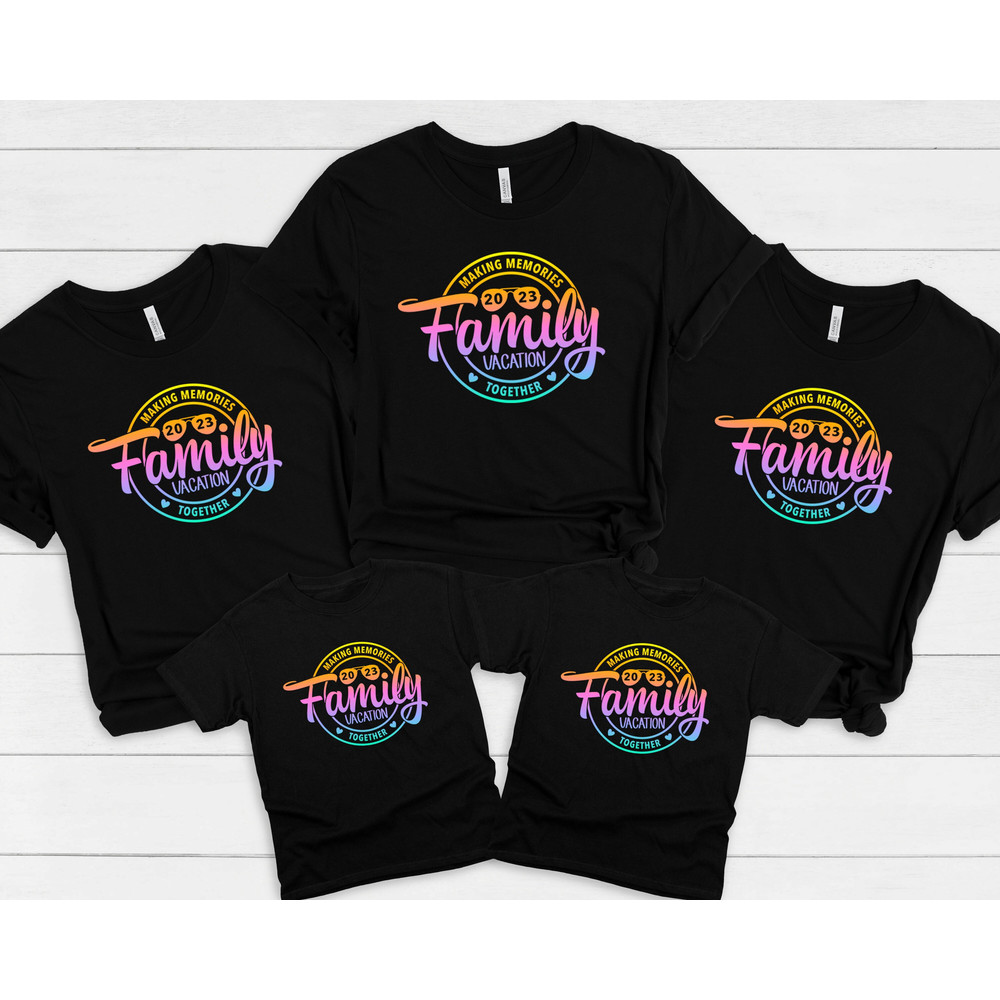 Family Vacation 2023 T-shirt, Making Memories together family tshirt, Family matching shirt, Family Beach trip shirt, Family Vacation shirts - 1.jpg