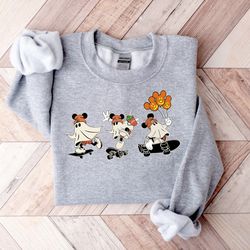 halloween ghost shirt, creep it real shirt, ghost skateboarding shirt, funny ghost te