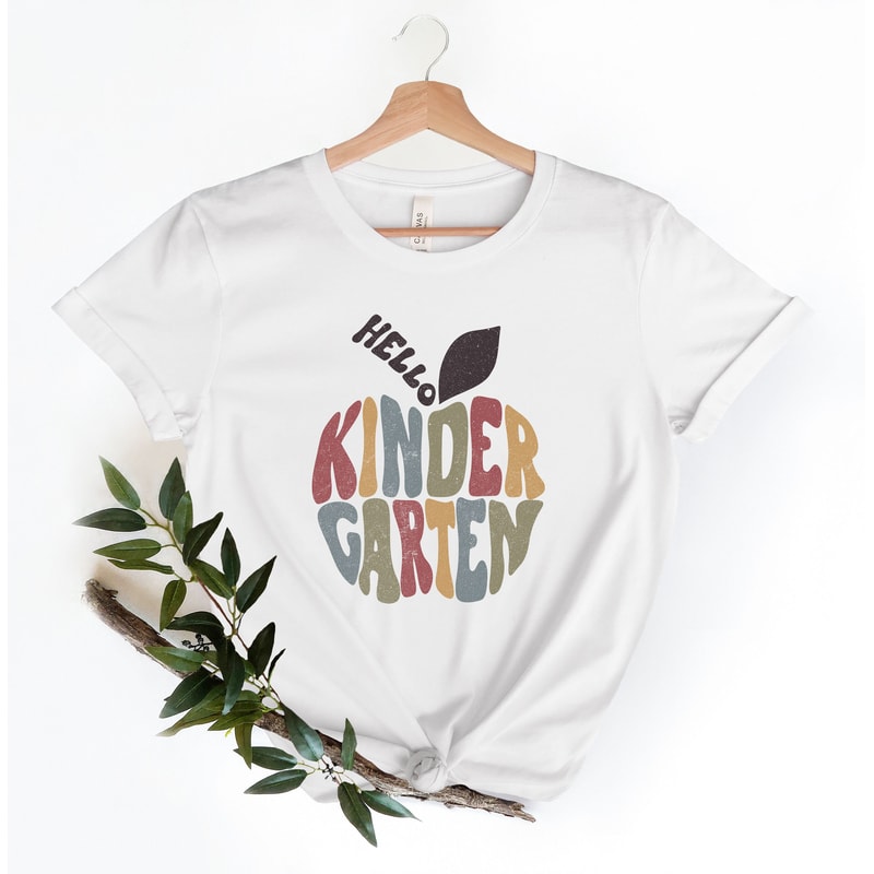 Hello Kindergarten Apple Shirt, Kindergarten Teacher Shirt, Hello Kindergarten shirt Kindergarten Crew Shirt, Kindergarten Teacher Tee - 2.jpg