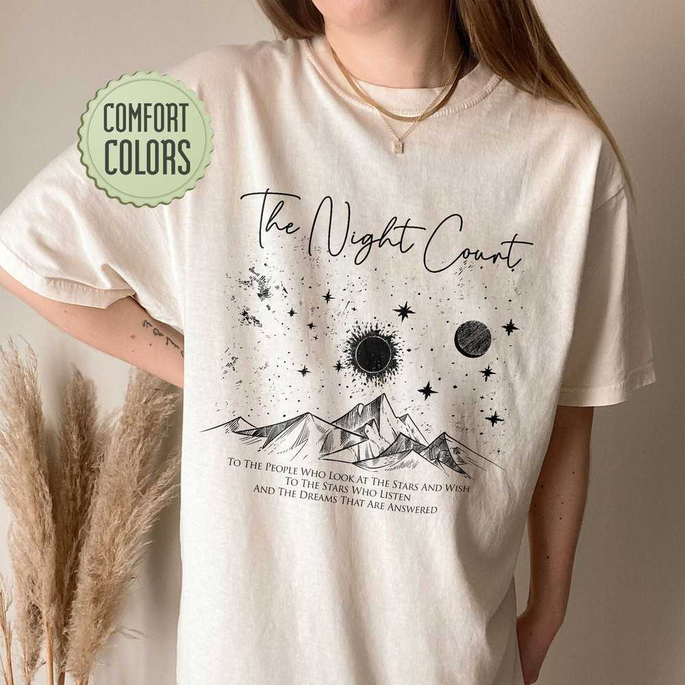 Night Court Symbol Comfort Colors Shirt, ACOTAR Velaris Shirt, SJM Merch Shirt, To the Stars Who Listen Shirt, Acotar Merch - 3.jpg