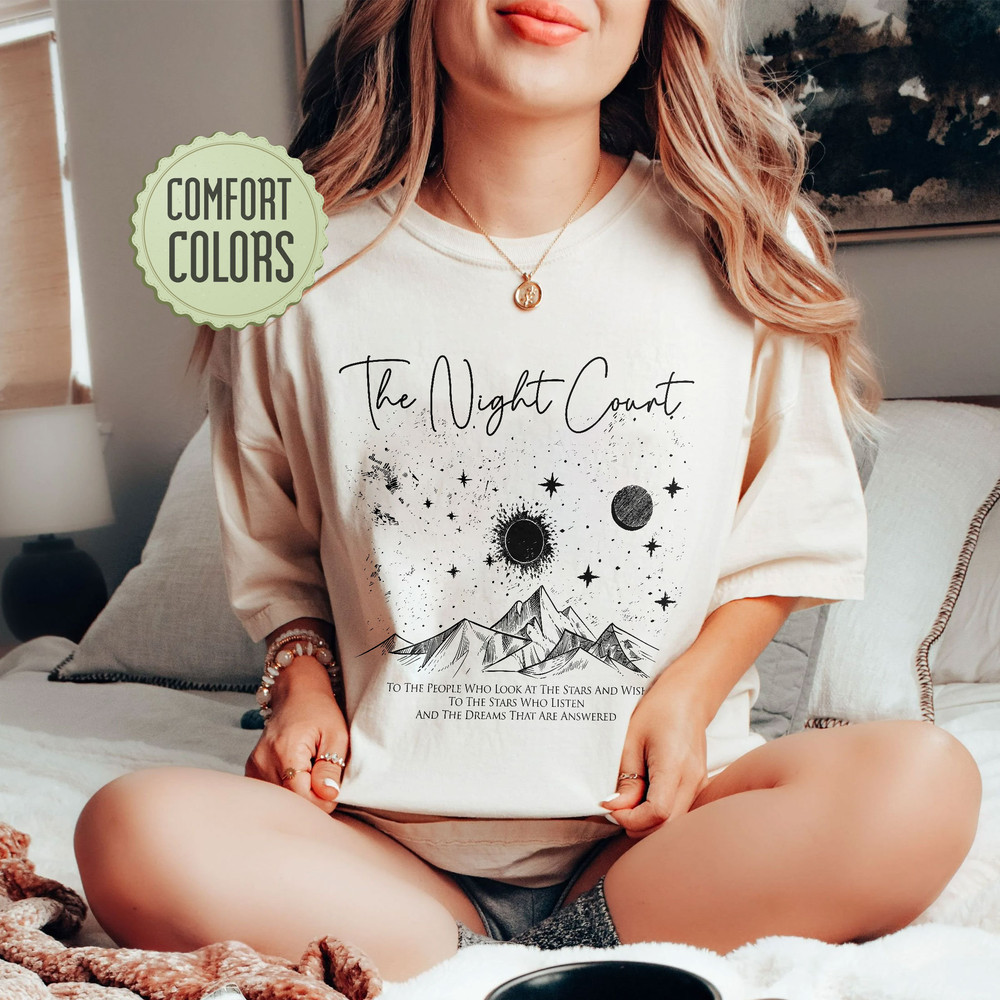 Night Court Symbol Comfort Colors Shirt, ACOTAR Velaris Shirt, SJM Merch Shirt, To the Stars Who Listen Shirt, Acotar Merch - 7.jpg