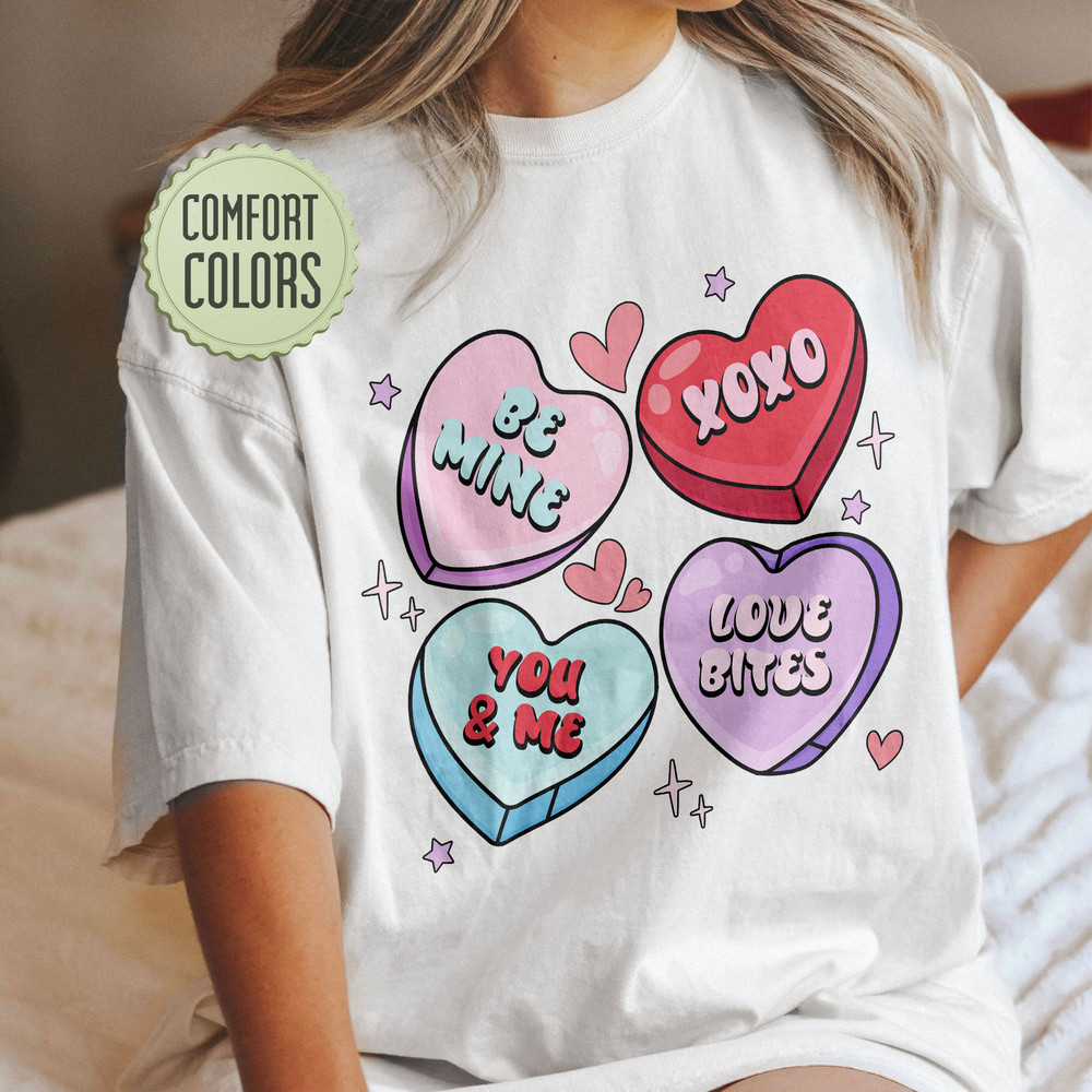 Positive Affirmations Crewneck Comfort Colors Shirt, Womens Valentines Day Shirt, Teacher Valentines Shirt, Retro Valentines Hoodie - 1.jpg