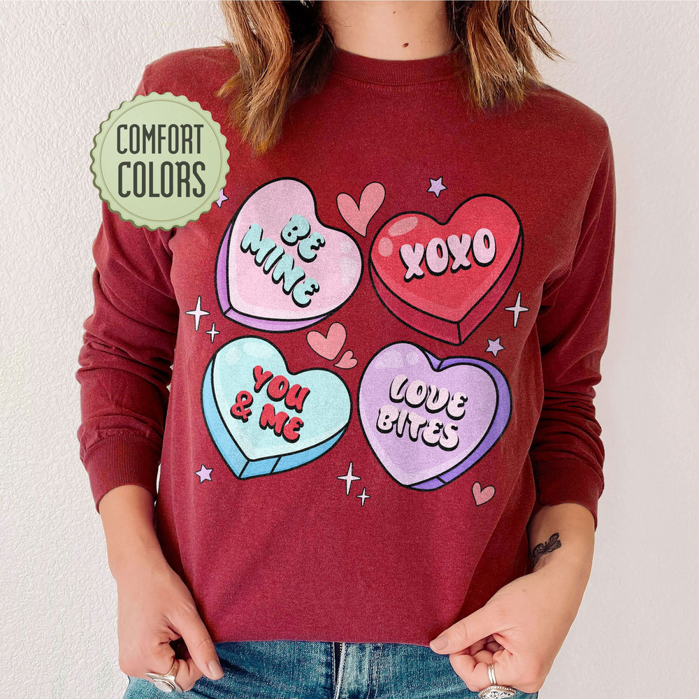 Positive Affirmations Crewneck Comfort Colors Shirt, Womens Valentines Day Shirt, Teacher Valentines Shirt, Retro Valentines Hoodie - 4.jpg