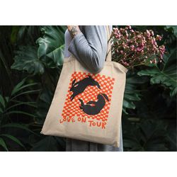 love on tour tote bag, harry tote bag, style tote bag, aesthetic tote bag, art tote bag, artsy tote bag, grunge tote bag