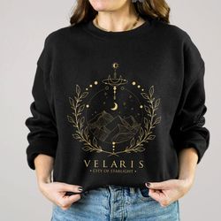 velaris sweatshirt, the night court, sjm merch, city of starlight sweater, acotar shi
