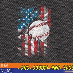 patriotic baseball 4th of july men usa american flag boys svg, eps, png, dxf, digital download