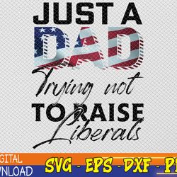 just a dad am flag, svg, eps, png, dxf, digital download
