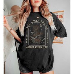 daisy jones and the six aurora concert shirt, boho daisy jones merch, the six band tshirt, gift for book lover, daisy jo