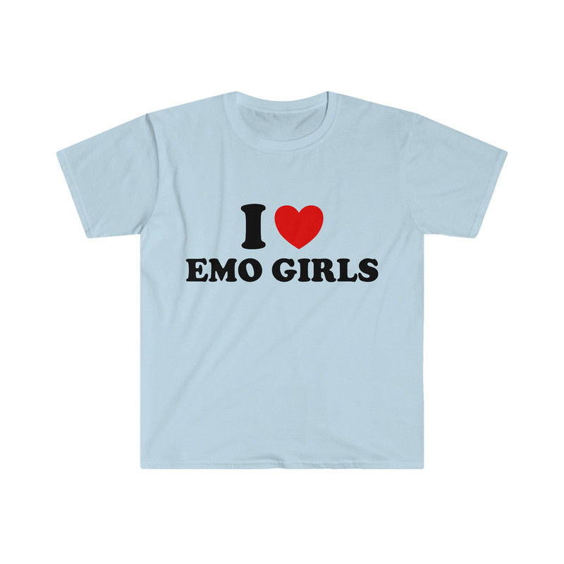 Funny Meme TShirt, I Heart Love Emo Girls Joke Tee, Gift Shirt - 3.jpg