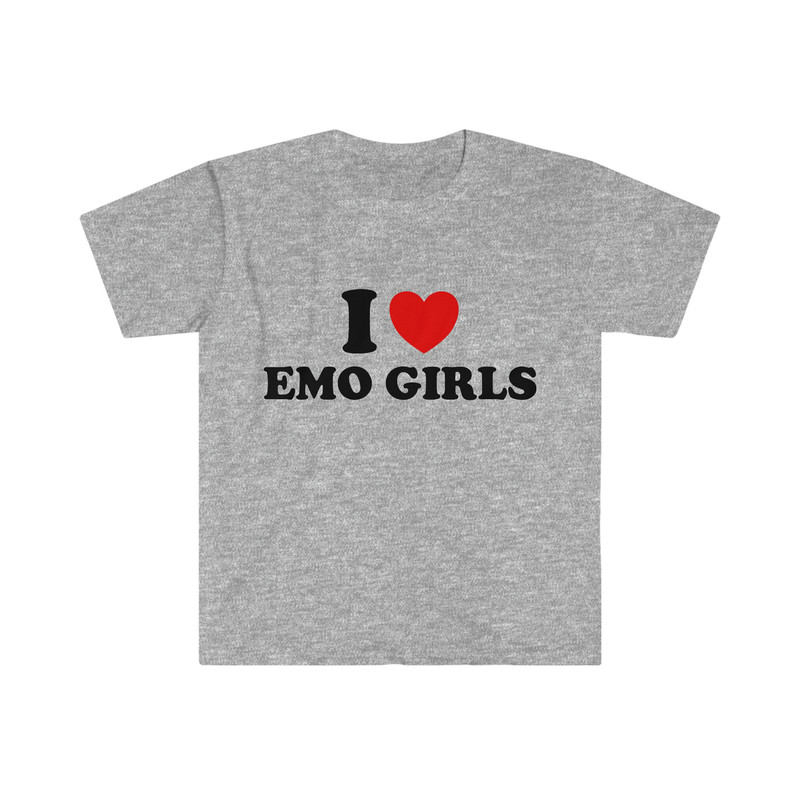 Funny Meme TShirt, I Heart Love Emo Girls Joke Tee, Gift Shirt - 5.jpg