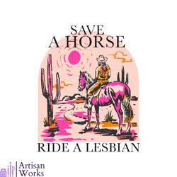 save a horse ride a lesbian svg graphic design files