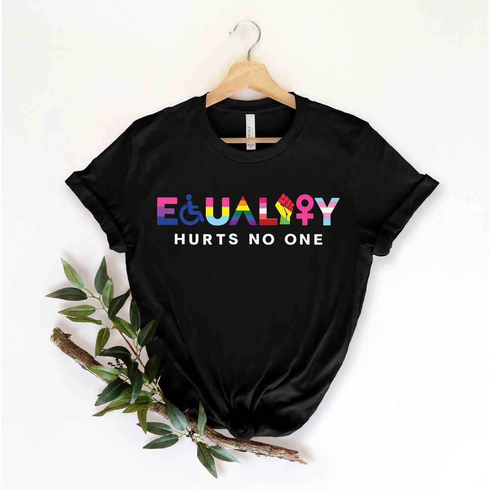 Equality Hurts No One Shirt, Black Lives Matter, Equal Rights, Pride Shirt, LGBT Shirt, Social Justice,Human Rights, Anti Racism, Gay Pride - 1.jpg