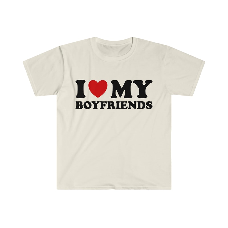 Funny Y2K Sassy TShirt, I Love Heart My BOYFRIENDS 2000's Style Meme Tee, Gift Shirt - 5.jpg