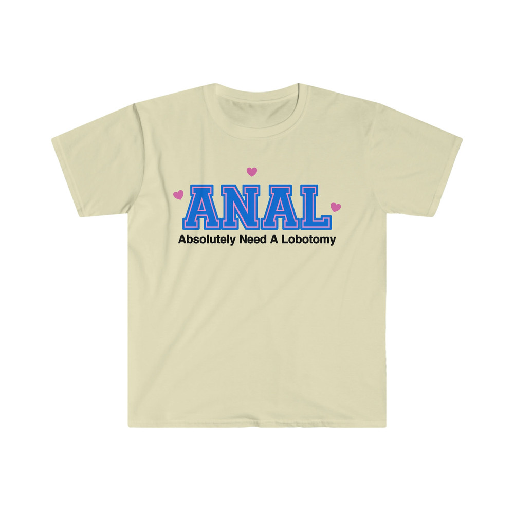 Funny Y2K Style TShirt - ANAL Absolutely Need a Lobotomy 2000's Celebrity Inspired Meme Shirt - Gift Tee for Her - 4.jpg