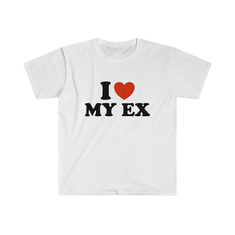 Funny Y2K TShirt - I Love Heart My EX 2000's Style Meme Tee - Gift Shirt - 1.jpg