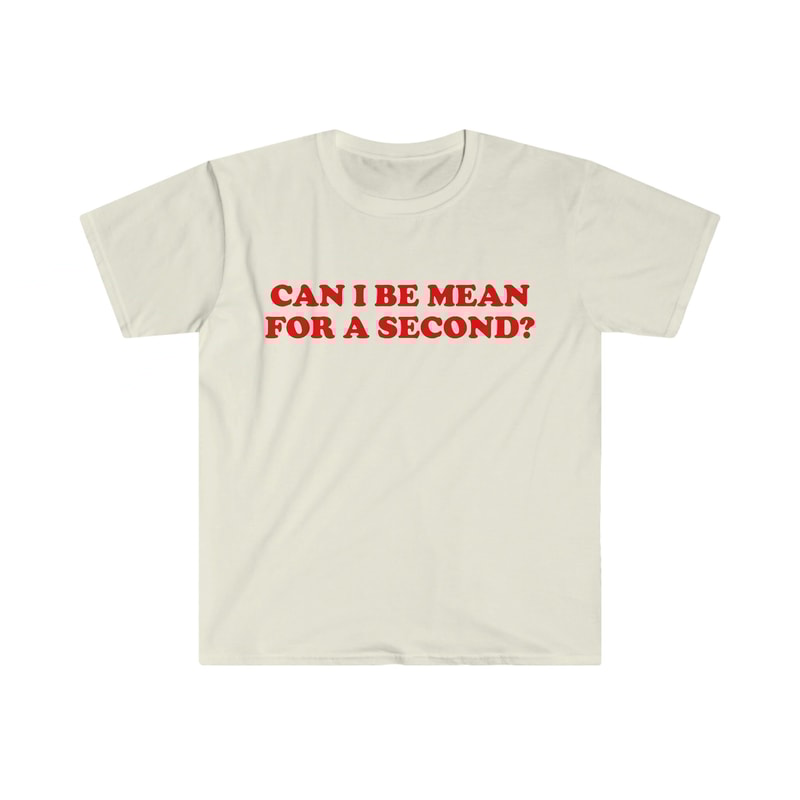 Funny Y2K TShirt, Can I Be Mean for a Second 2000's Style Meme Tee, Gift Shirt - 4.jpg