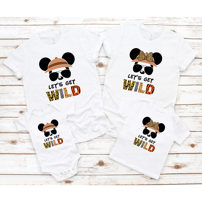 Let's Get Wild, Safari Zoo Shirt, Animal Kingdom Shirt, Family Vacation Shirt, Disney Safari Shirt, Disney Couple Shirts, Disney Trip Shirt - 3.jpg