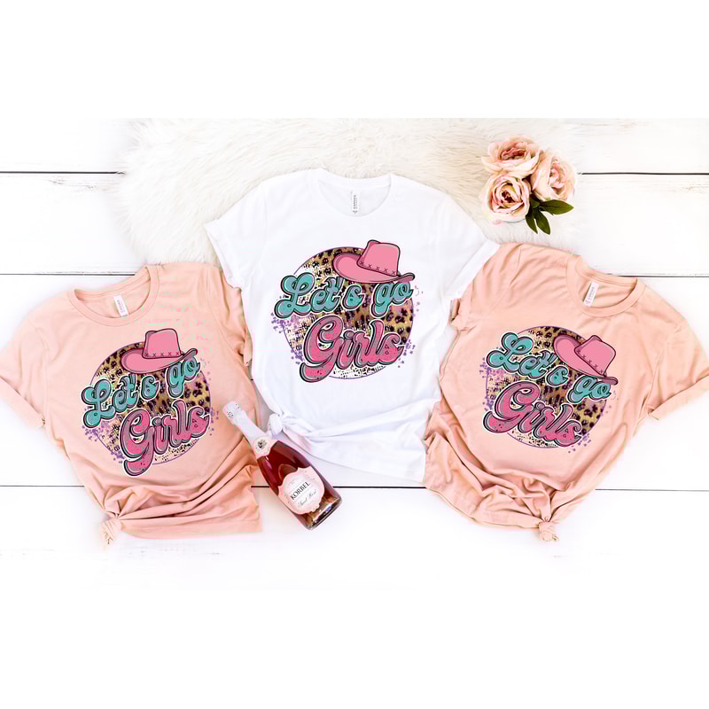 Let's Go Girls Graphic Tee, Let's Go Girls T-Shirt, Retro Graphic Tee, Gifts for Her, Gift, Bachelorette Bridal Party Shirts, Girls Trip - 2.jpg