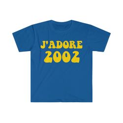 jadore 2002 baby tee, y2k aesthetic crop top 2000s inspired tee