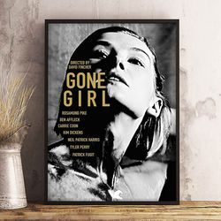 gone girl decoration, gone girl wall art, movie home decor, movie print, gone girl poster
