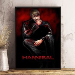 hannibal poster, hannibal wall art, movie home decor, hannibal decoration, movie poster, movie print